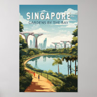 Singapur Gärten by Bay Reisen Vintag
