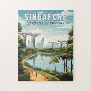 Singapur Gärten by Bay Reisen Vintag Puzzle