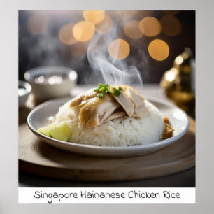 Singapur Hainanese Chicken Rice - Archival Print Poster