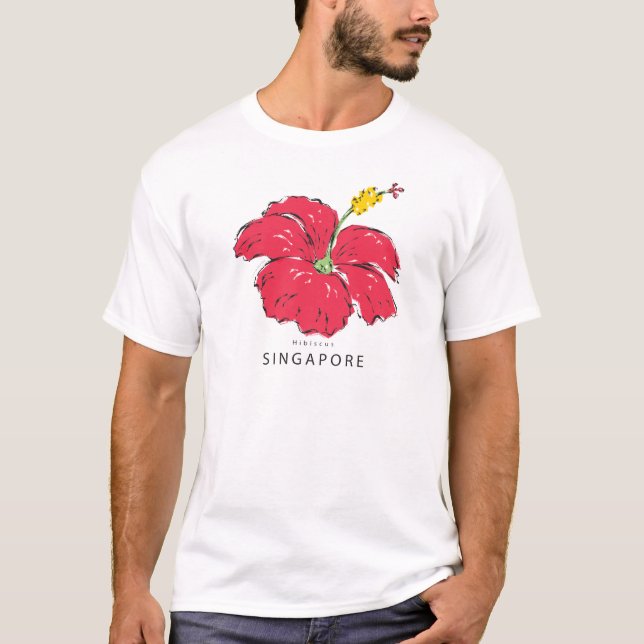 SINGAPUR HIBISKUS COLLECTION T-Shirt (Vorderseite)