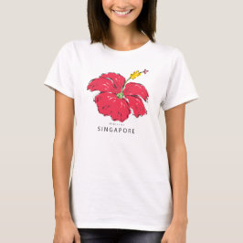 SINGAPUR HIBISKUS T - Shirt (Leichtstoffe)