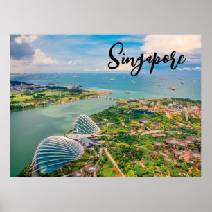 Singapur in Blüte — Luftige Harmonie der Gärten  Poster