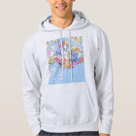 Singapur-Karte Hoodie