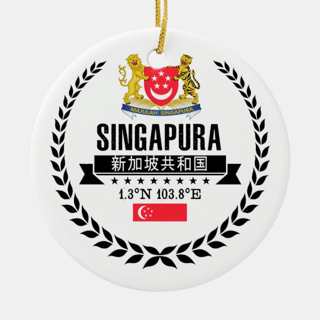 Singapur Keramikornament (Vorne)