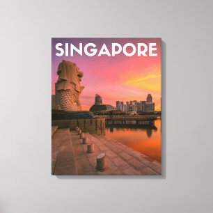 Singapur Leinwanddruck