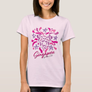 Singapur Lion City (Hübsch Pink) T-Shirt
