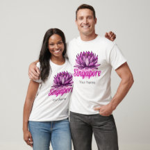 Singapur Lotus Flag Vintag Holiday Souvenir