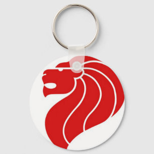 Singapur-Löwelogo-Schlüsselanhänger Schlüsselanhänger