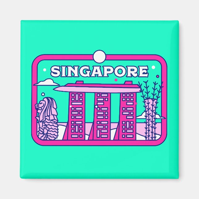 Singapur Magnet (Vorne)
