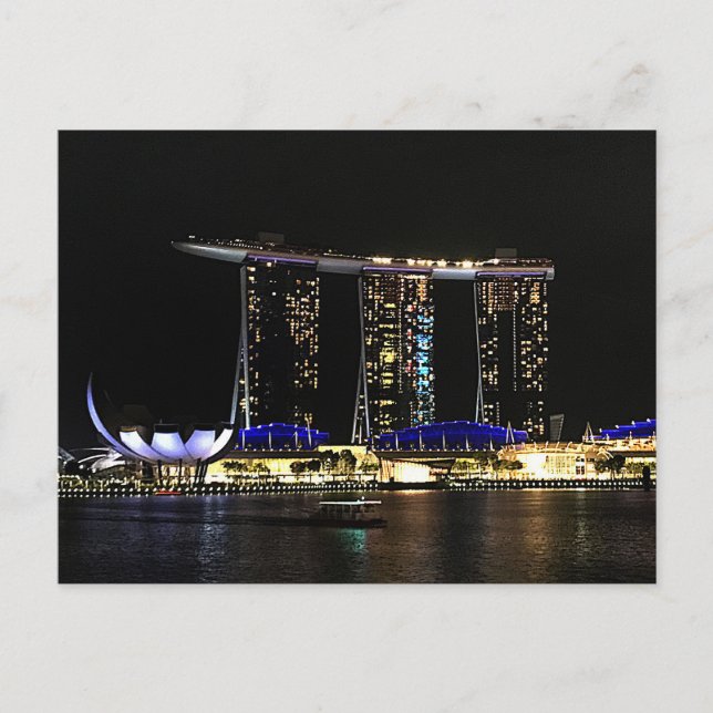 Singapur Marina Bay Sands #1 Postcard Postkarte (Vorderseite)
