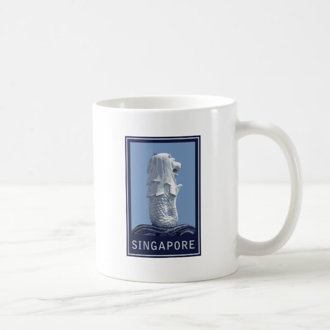 Singapur Merlion Kaffeetasse (Rechts)
