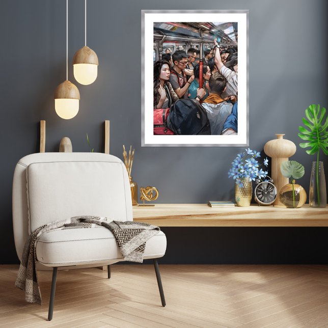 Singapur MRT - Archivkunst Print Poster (Singapore MRT Art Print)