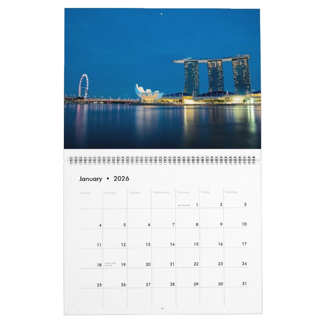 Singapur nach Nacht Kalender (Jan 2026)