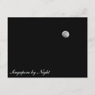 Singapur nach Nacht Postkarte
