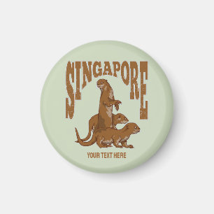 Singapur Niedlich Sea Otter Magnet