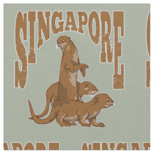 Singapur Niedlich Sea Otter Stoff