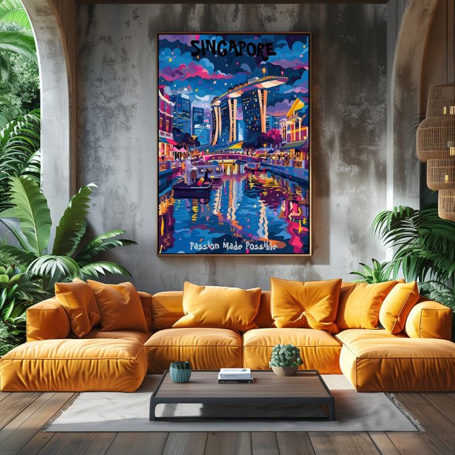 Singapur: Passion Made Possible Arte Contemporáneo Poster (Von Creator hochgeladen)