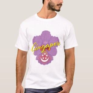 Singapur-Patriot-Orchidee T-Shirt
