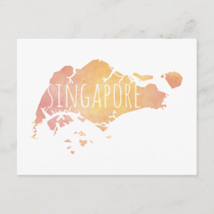 Singapur Postkarte