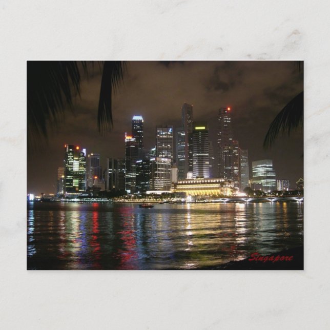 Singapur Postkarte (Vorderseite)