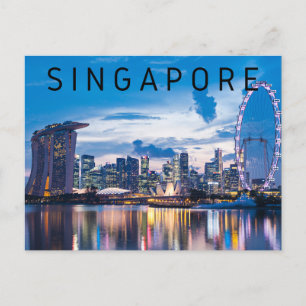 Singapur Postkarte