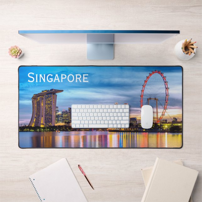 Singapur Schreibtischunterlage (Büro 1)