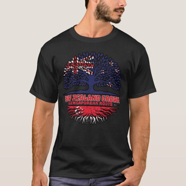 Singapur Singapur Singapur Neuseeland T-Shirt (Vorderseite)