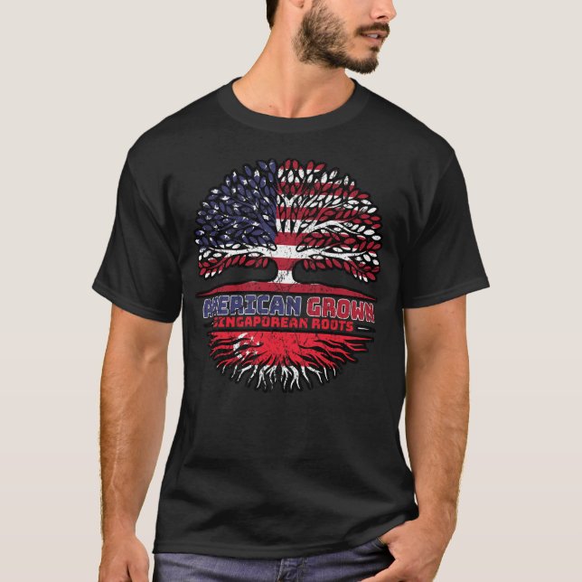 Singapur Singapur USA USA USA Vereinigtes Königrei T-Shirt (Vorderseite)