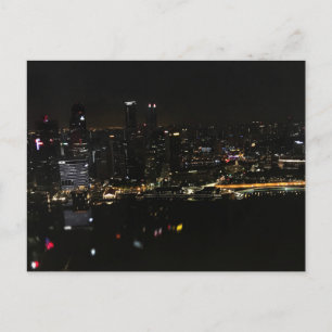 Singapur Skyline #4 Postcard Postkarte