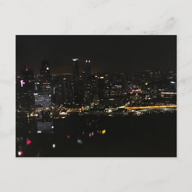 Singapur Skyline #4 Postcard Postkarte (Vorderseite)