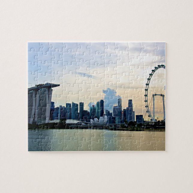 Singapur Skyline am Tag Puzzle (Horizontal)