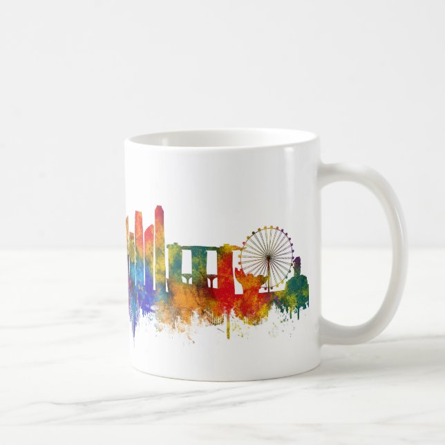 Singapur Skyline Kaffeetasse (Rechts)