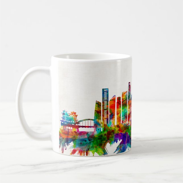 Singapur-Skyline Kaffeetasse (Links)