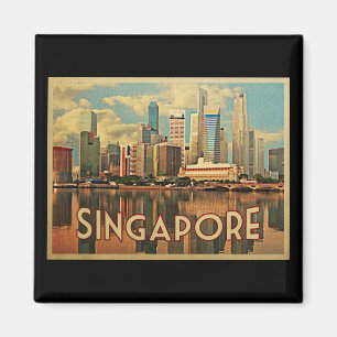 Singapur Skyline Magnet