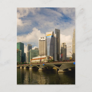 Singapur-Skyline Postkarte