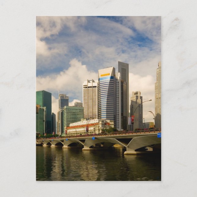 Singapur-Skyline Postkarte (Vorderseite)