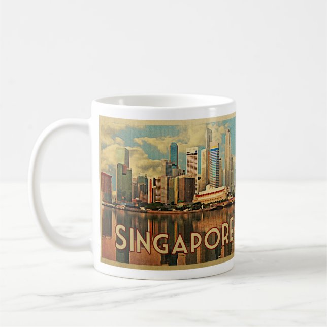 Singapur Skyline Tasse (Links)