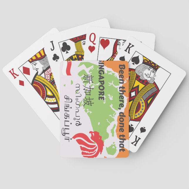 Singapur Spielkarten (Rückseite)