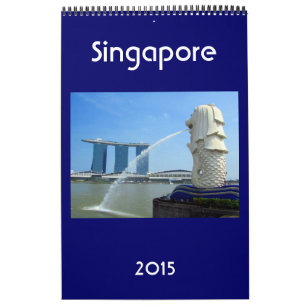 Singapur-Stadt 2015 Kalender