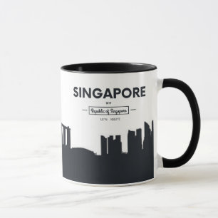 Singapur, Stadt-Koordinaten der China-  Tasse