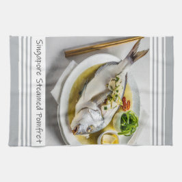 Singapur Steamed Pomfret Kitchen Handtuch