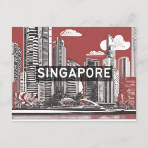 Singapur Travel Holiday Souvenir Postkarte