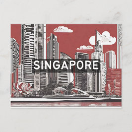 Singapur Travel Holiday Souvenir Postkarte