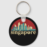 Singapur Vintag City Skyline City Art