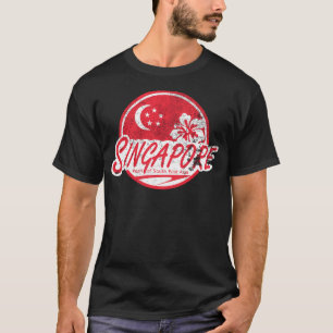 Singapur - Vintage Reise (abgenutzt) T-Shirt