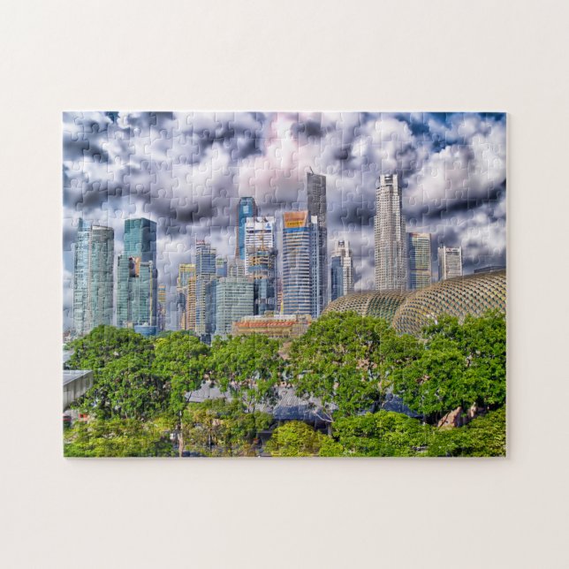 Singapur-Wolkenkratzer . Puzzle (Horizontal)