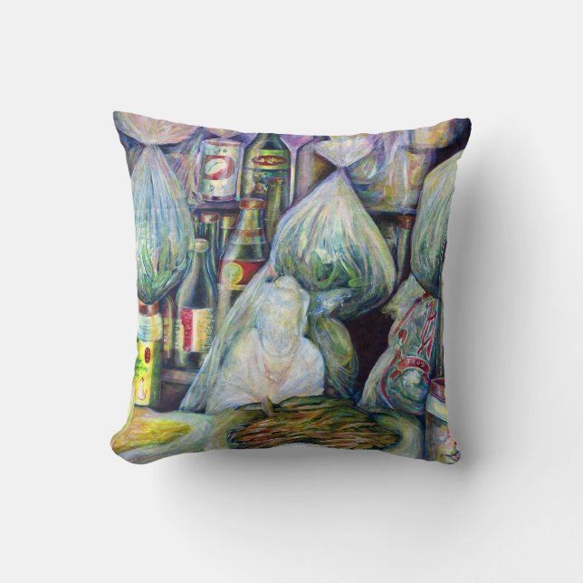 Singapurs sonnige Aromen Kissen (Vorderseite)