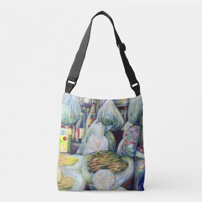 Singapurs sonnige Aromen Tragetaschen Mit Langen Trägern (Vorderseite)