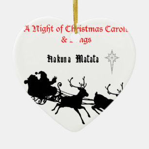 Singen am Weihnachtsfest - Carols & Festive Joy Keramikornament