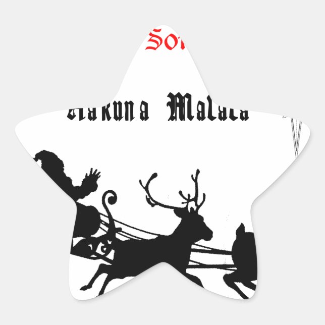 Singen am Weihnachtsfest - Carols & Festive Joy Stern-Aufkleber (Vorderseite)